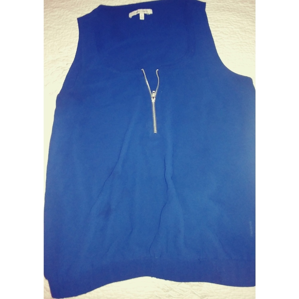 Naked Zebra, Blue Top w/Zipper, Large
